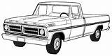 Truck Ford Dodge Coloring Pages Pickup Trucks Old Pick Drawing 4x4 F150 Chevrolet Lifted Diesel Choose Board Ups Red sketch template