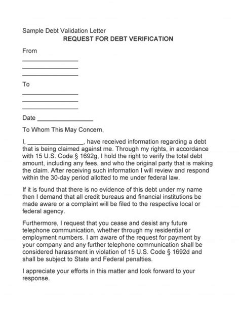 stunning proof  debt letter template riteforyouwellness
