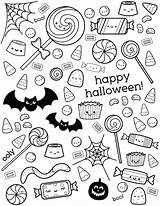 Coloring Candy Corn Halloween Pages Printable Happy Cute Colouring Color Kids Uncolored Pumpkin Getcolorings Scary Kawaii Treat Print Trick Ooly sketch template
