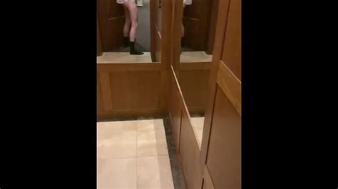 czech twink trying to get caught jerking off in public toilet xxx
