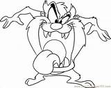 Cartoon Taz Draw Devil Tasmanian Drawing Characters Disney Cartoons Drawings Line Coloring Pages Step Color Looney Easy Outline Character Printable sketch template