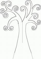 Tree Template Printable Trunk Kandinsky Coloring Outline Leafless Clip Circle Templates Clipart Bare Pages Kids Leaves Print Trees Drawing Cliparts sketch template