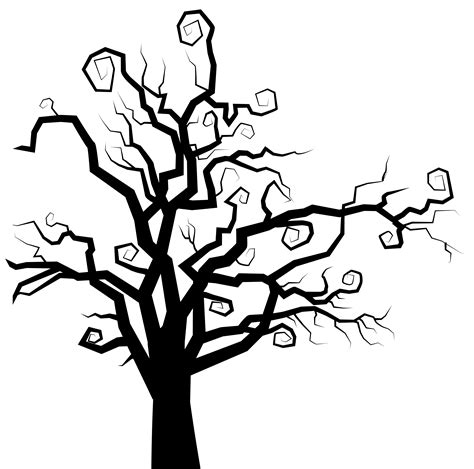 spooky tree clipart   cliparts  images  clipground