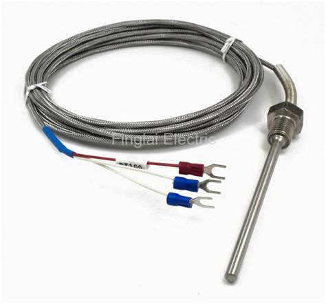 ftarp pt type pt mmm thread mm probe  high density metal screening cable rtd