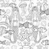 Zeemeermin Prinses Kleurplaten Sprookjes Kado Prinsessen sketch template