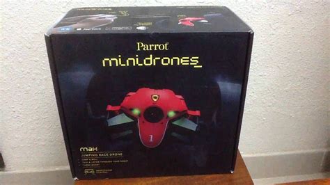 unboxing parrot jumping race minidrone max red youtube