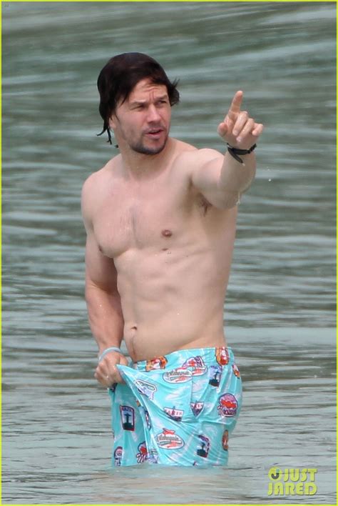 mark wahlberg flashes butt to wife rhea durham in the ocean photo