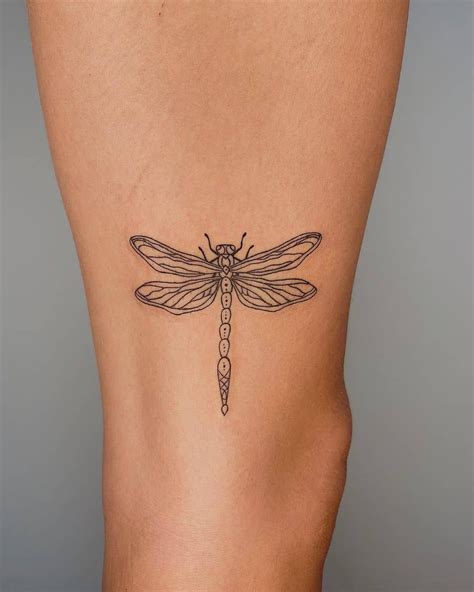 Small Dragonfly Tattoo Simple Idea Classy Tattoos Dainty Tattoos
