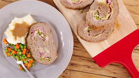 turkey roll meatloaf with ham and cheese rachael ray show