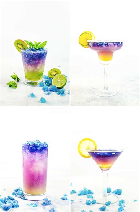 magical color changing cocktails galaxy cocktails  flavor bender