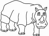 Rhinoceros Rhino Coloring Coloriage Dessin Animals Colouring Pages Colorier Imprimer Part Printable Rhinocéros Popular Comments sketch template