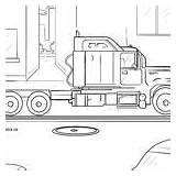 Malvorlage Laster Lkw Spalten Baum Tankwagen sketch template