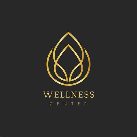 wellness center design logo vector   vectors clipart graphics vector art