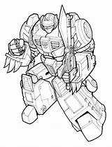 Grimlock Coloring Transformers Pages Getdrawings Getcolorings Grimloc Drawing sketch template