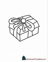 Coloring Christmas Box Pages Printable Present Gift Color Printables Getcolorings sketch template