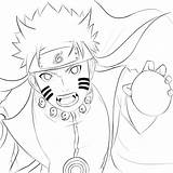 Naruto Line Mode Kyuubi Uzumaki Coloring Pages Rasengan Deviantart Minato Drawings Sketch Fan Template sketch template