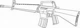 M16 Guns بندقيه رسم I2clipart 63kb Waffen Gewehr Schusswaffen sketch template