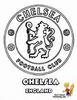 Coloring Football Colouring Pages Chelsea Soccer Manchester Printable Teams United Logo English Logos Drawing Badge City League Explosive Premier Kids sketch template