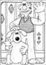 Wallace Gromit Coloring Pages Color Kids sketch template