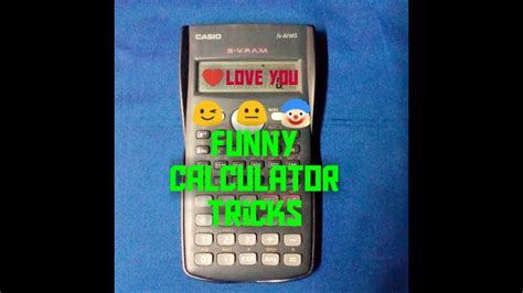 funny calculator tricks youtube