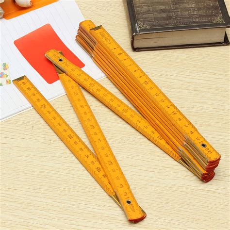 folding wooden ruler carpenter measure tool measuring meter tape