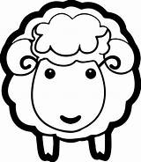 Sheep Coloring Pages Face Cute Lamb Drawing Cartoon Print Color Template Printable Animals Sheets Getdrawings Getcolorings Nice Templates Wecoloringpage Minute sketch template