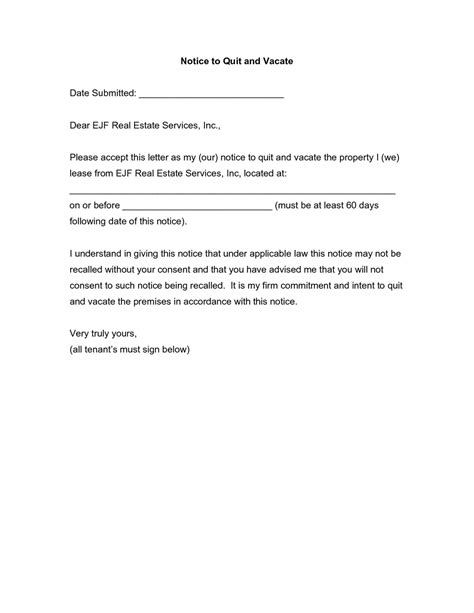 resident inspection notice letter