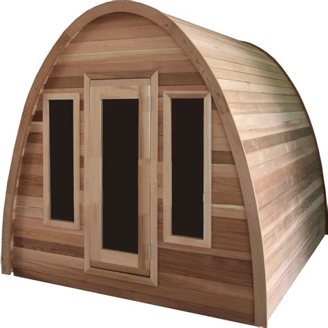 decorate  daria  person steam wet dry sauna outdoor dome top pine  degrees kw
