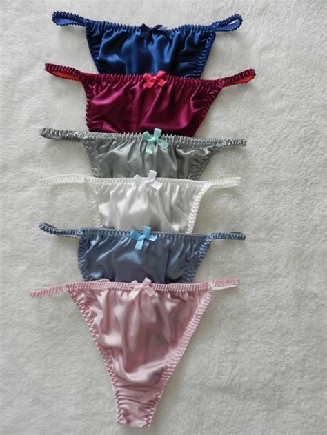 2020 women s pure silk thong string bikinis panties size s m l xl xx