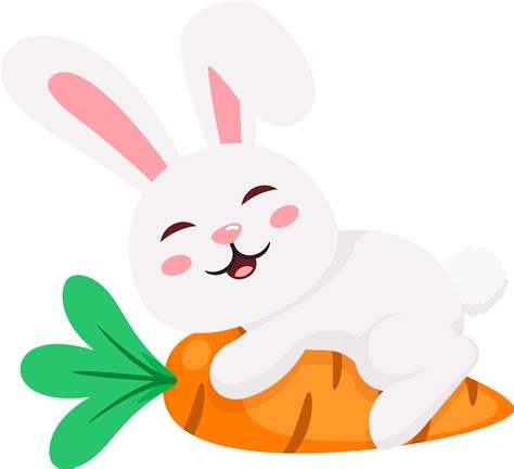 Easter Bunny Rabbit And Eggs 19582401 Png