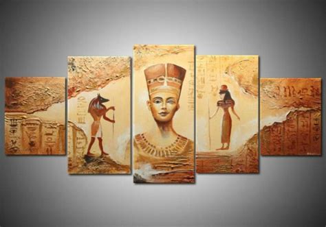 [unframed] Ancient Egyptian Abstract Art Canvas Painting