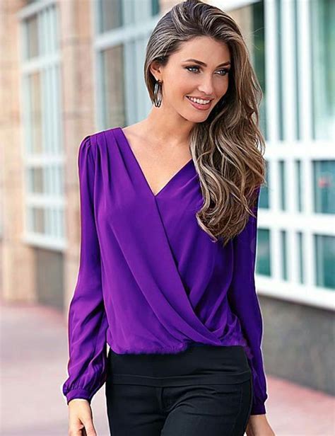 expertly wear  purple blouse careyfashioncom blouses