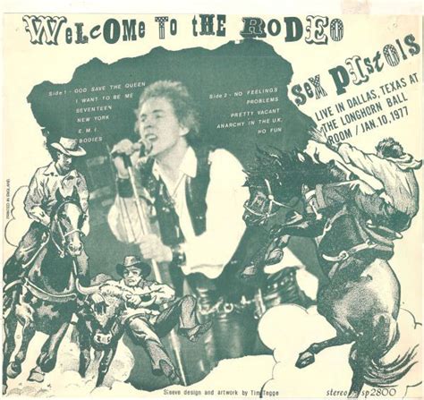 sex pistols welcome to the rodeo 1978 vinyl discogs