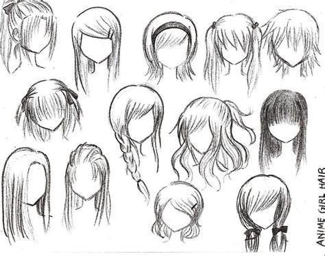 How To Draw Female Girl S Anime Hairstyles ⋆ Anime And Manga