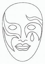Masken Ausmalbilder sketch template