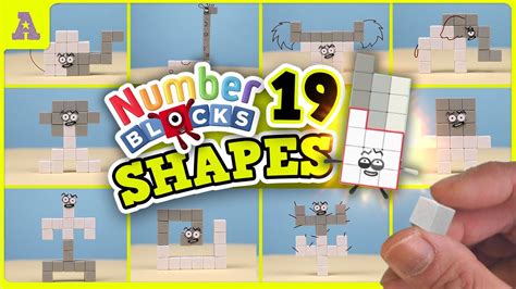 numberblocks number   shapes magnetic blocks calm soothing youtube