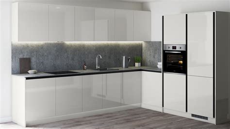 dove grey kitchen cabinets  white worktops howdens grey kitchen