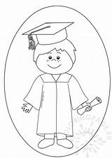 Graduation Coloring Boy Clipart Pages Boys Celebrating School Coloringpage Eu sketch template