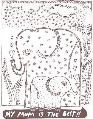 wee gallery mothers day coloring page