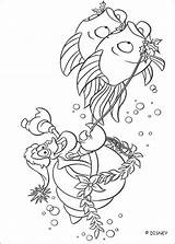Coloring Mermaid Little Pages Ursula Library Clipart Book Triton King sketch template