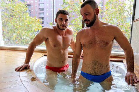aussie james nowak s hot tub hook up with romain deville men for men blog naked men pics and vids