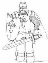 Crusader Drawing Sketch Coloring Choose Board Paintingvalley Crusades Draw sketch template