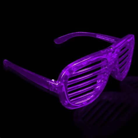 Light Up Slotted Shutter Shade Glasses