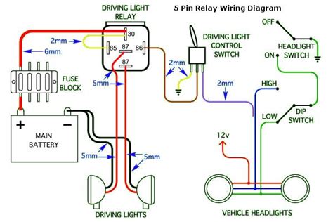 dual headlamp relay circuit diagram