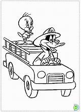 Carro Piu Bombeiros Daffy Duck Patolino Pages Looney Tunes Gangster Tudodesenhos sketch template