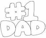 Coloring Pages Fathers Dad Number Printable sketch template