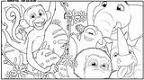 Jungle Beat Movie Coloring Pages Book Activity sketch template