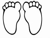 Outline Feet Foot Clipart Big Footprint Clipartmag sketch template
