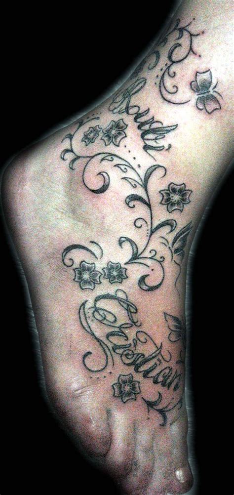 Tatuaje Pie Foot Tattoo Names Granada Pupa Tattoo Art Gall… Flickr