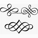 Decorative Flourish Flourishes Scroll Svg Silhouette Clipart Calligraphy Patterns Designs Cliparts Vector Stencil Celtic Simple Scrolls Clip Swirls Borders Projects sketch template